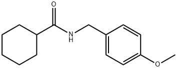 N-(4-methoxybenzyl)cyclohexanecarboxamide Struktur