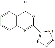 2-(1H-tetraazol-5-yl)-4H-3,1-benzoxazin-4-one Struktur