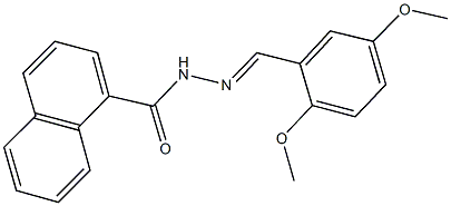 N'-(2,5-dimethoxybenzylidene)-1-naphthohydrazide Struktur