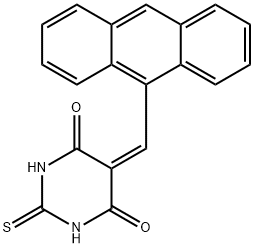 5-(anthracen-9-ylmethylidene)-2-thioxodihydropyrimidine-4,6(1H,5H)-dione Struktur