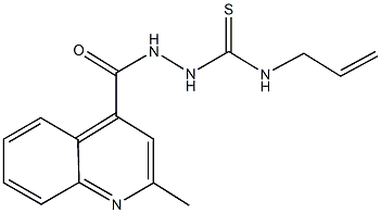 N-allyl-2-[(2-methyl-4-quinolinyl)carbonyl]hydrazinecarbothioamide Struktur