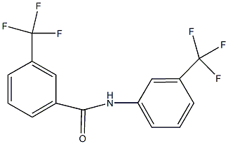 3-(trifluoromethyl)-N-[3-(trifluoromethyl)phenyl]benzamide Struktur