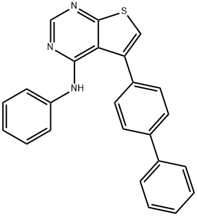 5-[1,1'-biphenyl]-4-yl-N-phenylthieno[2,3-d]pyrimidin-4-amine Struktur