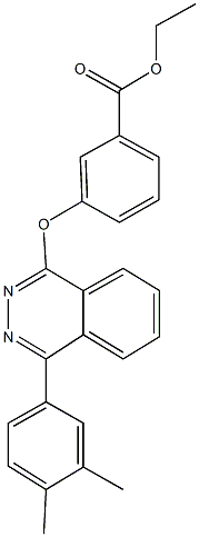 ethyl 3-{[4-(3,4-dimethylphenyl)-1-phthalazinyl]oxy}benzoate Struktur