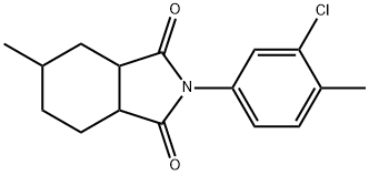 2-(3-chloro-4-methylphenyl)-5-methylhexahydro-1H-isoindole-1,3(2H)-dione Struktur