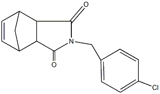 4-(4-chlorobenzyl)-4-azatricyclo[5.2.1.0~2,6~]dec-8-ene-3,5-dione Struktur