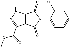 methyl 5-(2-chlorophenyl)-4,6-dioxo-1,3a,4,5,6,6a-hexahydropyrrolo[3,4-c]pyrazole-3-carboxylate Struktur