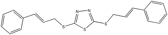 2,5-bis(cinnamylsulfanyl)-1,3,4-thiadiazole Struktur