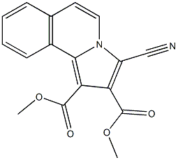 dimethyl 3-cyanopyrrolo[2,1-a]isoquinoline-1,2-dicarboxylate Struktur