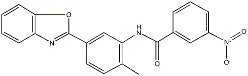 N-[5-(1,3-benzoxazol-2-yl)-2-methylphenyl]-3-nitrobenzamide Struktur