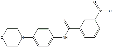 3-nitro-N-[4-(4-morpholinyl)phenyl]benzamide Struktur