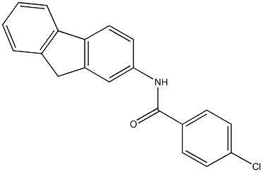 4-chloro-N-(9H-fluoren-2-yl)benzamide Struktur