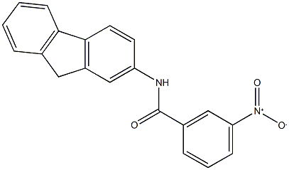 N-(9H-fluoren-2-yl)-3-nitrobenzamide Struktur