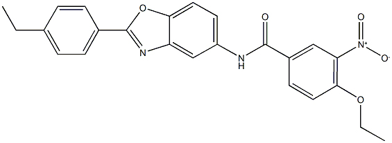 4-ethoxy-N-[2-(4-ethylphenyl)-1,3-benzoxazol-5-yl]-3-nitrobenzamide Struktur