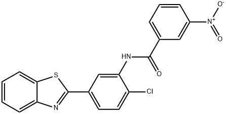 N-[5-(1,3-benzothiazol-2-yl)-2-chlorophenyl]-3-nitrobenzamide Struktur