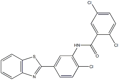 N-[5-(1,3-benzothiazol-2-yl)-2-chlorophenyl]-2,5-dichlorobenzamide Struktur