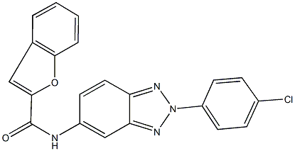 N-[2-(4-chlorophenyl)-2H-1,2,3-benzotriazol-5-yl]-1-benzofuran-2-carboxamide Struktur