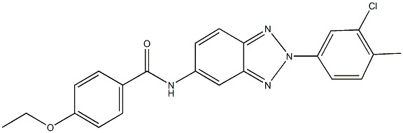 N-[2-(3-chloro-4-methylphenyl)-2H-1,2,3-benzotriazol-5-yl]-4-ethoxybenzamide Struktur