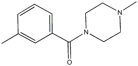 1-methyl-4-(3-methylbenzoyl)piperazine Struktur