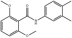 N-(3,4-dimethylphenyl)-2,6-dimethoxybenzamide Struktur