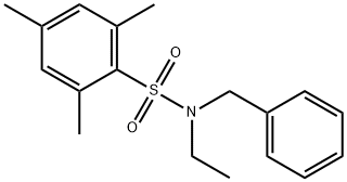 N-benzyl-N-ethyl-2,4,6-trimethylbenzenesulfonamide Struktur