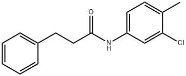 N-(3-chloro-4-methylphenyl)-3-phenylpropanamide Struktur