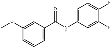 N-(3,4-difluorophenyl)-3-methoxybenzamide Struktur