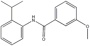 N-(2-isopropylphenyl)-3-methoxybenzamide Struktur