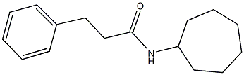 N-cycloheptyl-3-phenylpropanamide Struktur