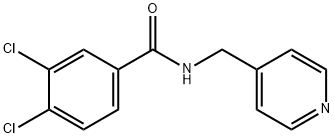 3,4-dichloro-N-(4-pyridinylmethyl)benzamide Struktur