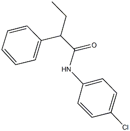 N-(4-chlorophenyl)-2-phenylbutanamide Struktur