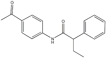 N-(4-acetylphenyl)-2-phenylbutanamide Struktur