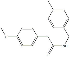 2-(4-methoxyphenyl)-N-(4-methylbenzyl)acetamide Struktur