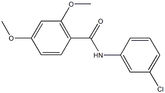 N-(3-chlorophenyl)-2,4-dimethoxybenzamide Struktur