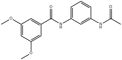 N-[3-(acetylamino)phenyl]-3,5-dimethoxybenzamide Struktur