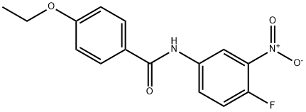 4-ethoxy-N-{4-fluoro-3-nitrophenyl}benzamide Struktur