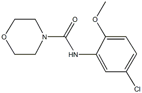 N-(5-chloro-2-methoxyphenyl)-4-morpholinecarboxamide Struktur