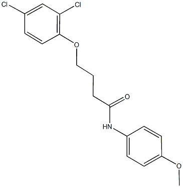 4-(2,4-dichlorophenoxy)-N-(4-methoxyphenyl)butanamide Struktur