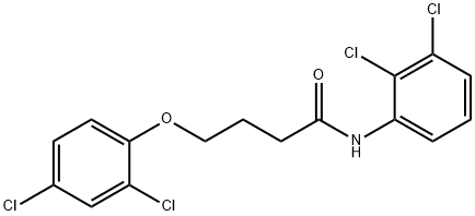 4-(2,4-dichlorophenoxy)-N-(2,3-dichlorophenyl)butanamide Struktur