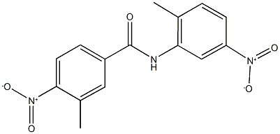 4-nitro-N-{5-nitro-2-methylphenyl}-3-methylbenzamide Struktur