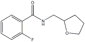 2-fluoro-N-(tetrahydro-2-furanylmethyl)benzamide Struktur