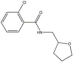 2-chloro-N-(tetrahydro-2-furanylmethyl)benzamide Struktur