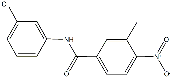 N-(3-chlorophenyl)-4-nitro-3-methylbenzamide Struktur