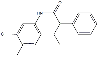 N-(3-chloro-4-methylphenyl)-2-phenylbutanamide Struktur