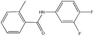 N-(3,4-difluorophenyl)-2-methylbenzamide Struktur