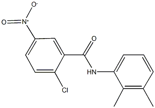 2-chloro-N-(2,3-dimethylphenyl)-5-nitrobenzamide Struktur