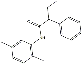 N-(2,5-dimethylphenyl)-2-phenylbutanamide Struktur