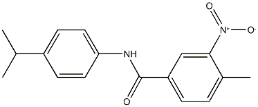 3-nitro-N-(4-isopropylphenyl)-4-methylbenzamide Struktur