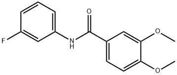 N-(3-fluorophenyl)-3,4-dimethoxybenzamide Struktur