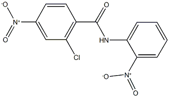 2-chloro-4-nitro-N-{2-nitrophenyl}benzamide Struktur